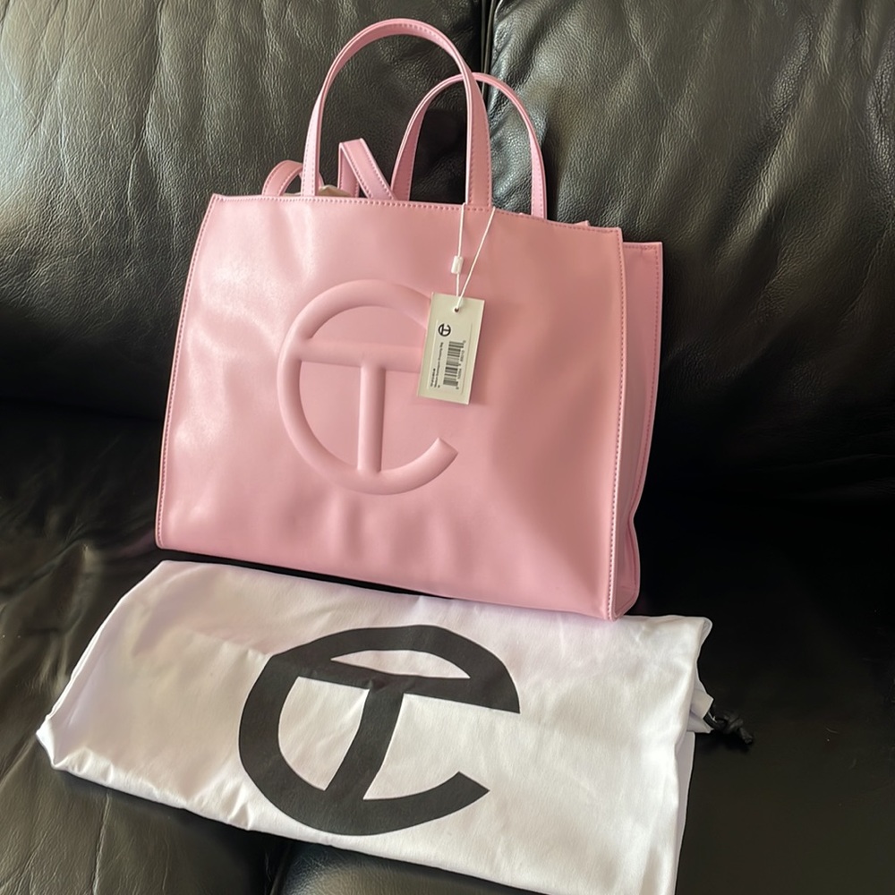 Brand New Bubblegum Pink Telfar Tote bag Sz M!
